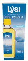 LYSI Menkių kepenų aliejus – 240 ml, natūralaus skonio