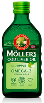 MOLLERS Žuvų Taukai su Obuolių Skoniu – 250 ml