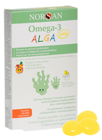 NORSAN Omega-3 Total citrinų skonio guminukai, 45 vnt.