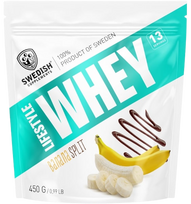 SWEDISH SUPPLEMENTS Lifestyle Whey Banana Split, 450 g milteliai