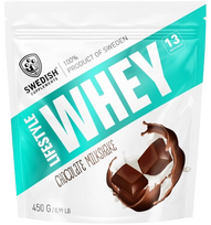 SWEDISH SUPPLEMENTS Lifestyle Whey Chocolate Milkshake - baltymų milteliai, 450 g