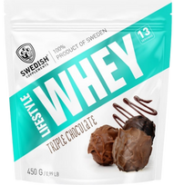 Lifestyle Whey Triple Chocolate milteliai 450 g iš Swedish Supplements