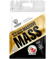 SWEDISH SUPPLEMENTS Massive Mass Strawberry Milkshake – milteliai 3500 g