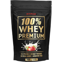 ACTIVLAB 100% Whey Premium braškių skonio milteliai 2000 g