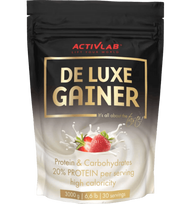 ACTIVLAB Deluxe Gainer milteliai braškių skonio, 300 g