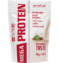 Baltymų milteliai Activlab Mega protein su kofeinu, 700 g