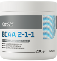 OstroVit BCAA 2-1-1 natūralūs milteliai, 200 g