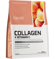 OSTROVIT Hidrolizuotas kolagenas su vitaminu C, zefyro skonio milteliai, 400 g