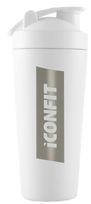 ICONFIT Balta 800 ml nerūdijančio plieno buteliukas su maišikliu