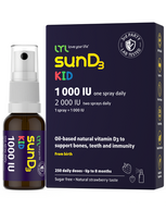 D3 vitamino purškalas vaikams LYL sunD3 KID 1000 TV (250 dozių), 25 ml