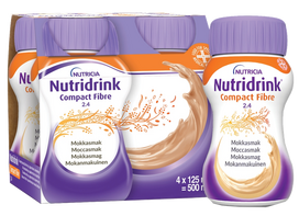 NUTRICIA Nutridrink Compact Fibre, Mocha kavos skonio, 125 ml gėrimas, 4 vnt.