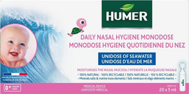 HUMER Monodozės Ampulės Nosies Higienai, 20 vnt.
