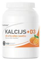 JONAX D3 ir Kalcis 500mg kramtomosios tabletės, 100 vnt.
