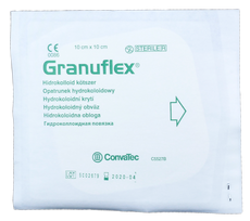 CONVATEC Granuflex hidrokoloidinis tvarstis 10 x 10 cm, vienas vienetas