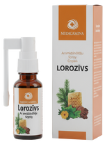 LOROZYVAS Aerozolis gerklės sričiai, 20 ml