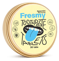 FRESMY mėtų dantų pastos tabletės, 30 vnt.