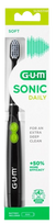 GUM Sonic Daily Power Soft (juodas) elektrinis dantų šepetėlis, 1 vnt.