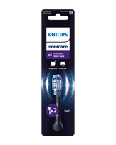 PHILIPS Sonicare Premium Gum Care (juodi) antgaliai lanksčiai dantų šepetėlių serijai, 2 vnt.