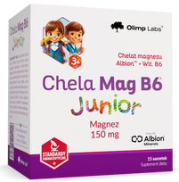 OLIMP LABS Junior Chela Mag B6 – 15 paketėlių maisto papildo pakuotė
