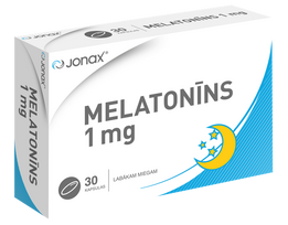 JONAX Melatonino kapsulės 1mg, 30 vienetų