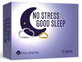 Kapsulės „No Stress & Good Sleep“ ramiam miegui be streso, 30 vnt.