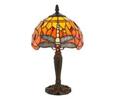 Endon 64091 - Stalinė lempa Tiffany DRAGONFLY 1xE14/7W/230V, skersmuo 20 cm
