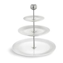 Trijų pakopų balto porceliano stovas Kähler Design Hammershoi Etagere, ⌀ 28 cm