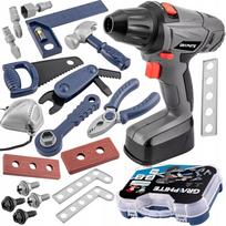 Vaikiškas įrankių lagaminas GRAPHITE GD021, 25 dalių, nuo 3 metų