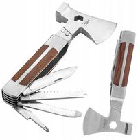 11 viename sulankstomas išgyvenimo įrankis NEO Tools su kirviu, plaktuku ir peiliu, 24 cm
