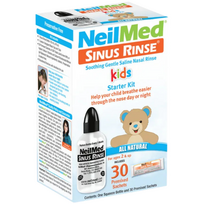 Nosies plovimo rinkinys vaikams NEILMED SINUSRINSE KIDS, 30 vnt.