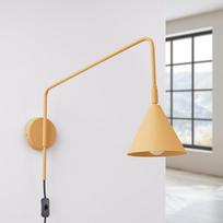 Sollux Lighting sieninis šviestuvas Nox, oranžinis