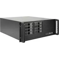 Rackmount korpusas INTER-TECH IPC 4U-4508 juodas – 4U serverio/kompiuterio korpusas, montuojamas į stelažą