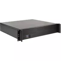 Inter-Tech 2U-K-240L 2U serverio korpusas spintai, skirtas Micro-ATX, juodas