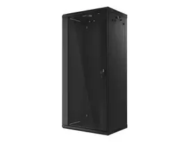 Lanberg sieninis 19 inch stelažas plokščioje pakuotėje 27U/600x450mm juodas