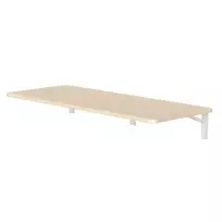 Sieninė sulankstoma lentyna MACLEAN MC-128 WD 100×40 cm medžio apdaila