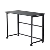 Sulankstomas stalas Maclean MC-1250 B, juodas, mobilus, 100x50 cm, max. 50 kg