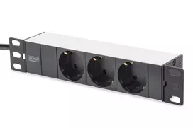 Aliumininis rozetinis blokas Digitus DN-95411 3 saugios rozetės 2m