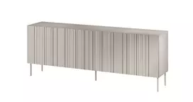 Komoda Cama Meble ISLA 2000x400x750 mm, kašmyro matinis, medžio drožlių plokštės rėmas