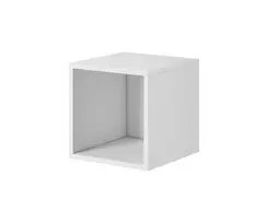 Atvira lentyna spinta cama meble ROCO RO6, 370×390×370 mm, balta, ant grindų