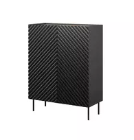 Knygų lentyna cama meble ONDA 2D2SZ 98×45×127 cm juoda