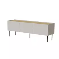 TV spintelė Cama Meble FELLINI 150x40x52 cm, kašmyro rėmas, aliejumi dengtas ąžuolo viršus