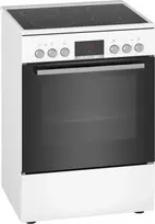 Bosch Serie 4 HKR39C220 laisvai pastatoma viryklė su elektrine keramine kaitlente, balta