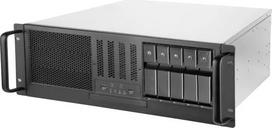 SILVERSTONE SST-RM41-H08 1U serverio korpusas 8 lizdų 19 colių stovo dėžė