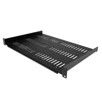 StarTech.com 1U serverinė lentyna – universali ventiliuojama konsolinė lentyna 19 colių tinklo įrangos stovui ar spintelei – tvirta konstrukcija – svorio talpa 55 svarai / 25 kg – 12 colių gylio lentyna, juoda