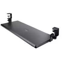 StarTech.com Po stalu montuojama klaviatūros lentyna su spaustukais, ergonomiška, iki 12 kg, ištraukiama, reguliuojamo aukščio (3,9/4,7/5,5 col.)