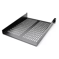 StarTech.com CABSHELF22V 2U ventiliuojama fiksuota lentyna serverių spintai, 19″, 22″ (55,9 cm) gylio, iki 22 kg, plieninė, juoda