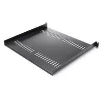 StarTech.com 1U ventiliuojama lentyna 19 inch serverio stovui – 20 kg talpa, 16 colių gylio, juoda