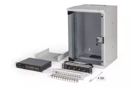 Sieninis tinklo stovas Digitus DN-49102-SET 9U 315 x 300 mm pilkas