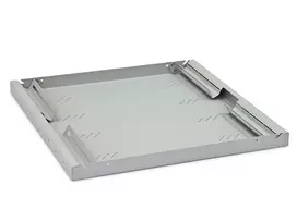 Triton RAC-UP-650-A4 19" lentyna 1U, perforuota, 650 mm gylio, iki 80 kg apkrovos, pilka RAL 7035