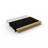PATCHBOX .one PONEX8STPYL 8RU Cat6a U/FTP įtraukiamų komutacinių laidų sistema, 0,8 m, RJ-45, 10Gbit/s, PoE, 24 kasetės, geltona